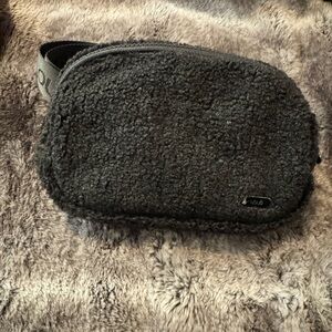 Black Sherpa Crossbody/Belt Bag NEW